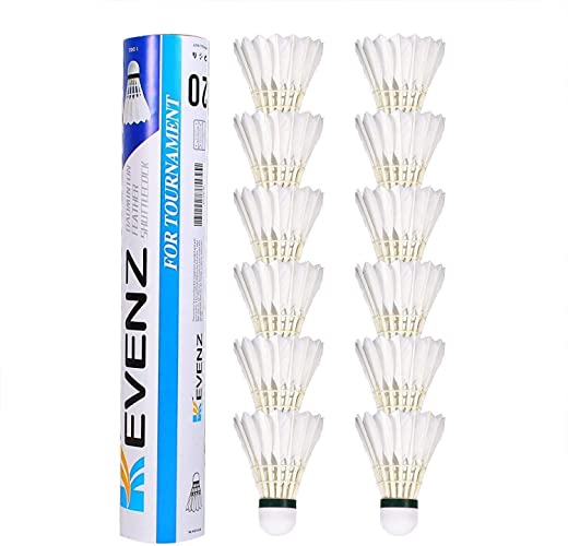 KEVENZ Goose Feather Badminton Shuttle