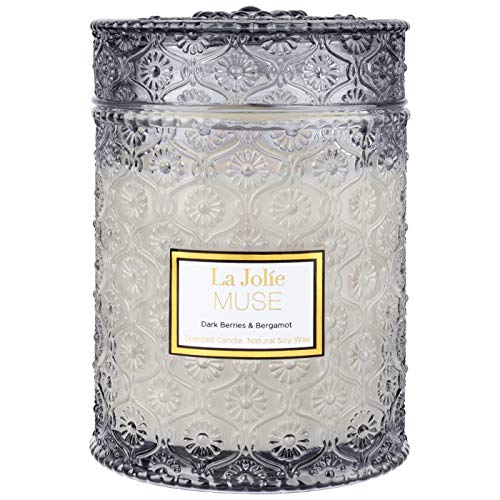 LA JOLIE MUSE Dark Berries & Bergamot Scented Candle