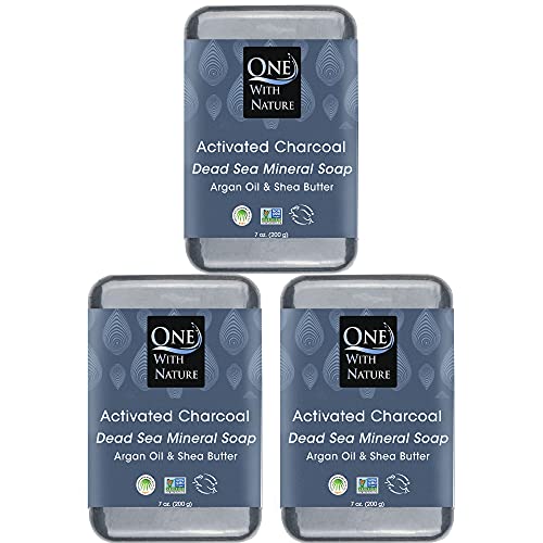 One with Nature Dead Salt Salt Charcoal Soap