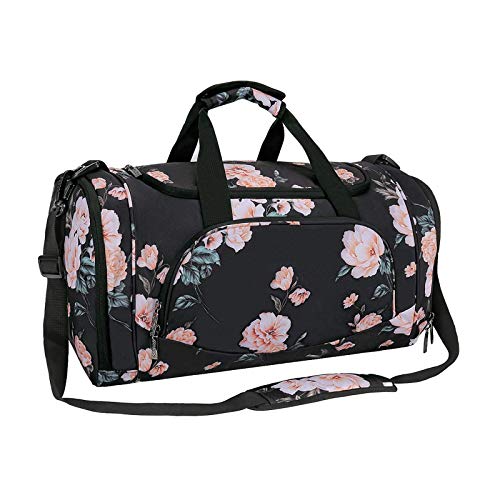 MOSISO Sports Duffel Peony Gym Bag