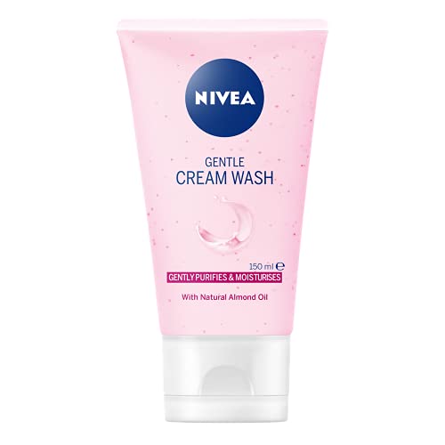 NIVEA Gentle Face Cleansing Cream Wash for Dry & Sen...