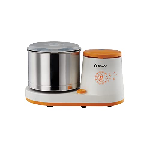 Bajaj WX1 230-Watt Table Top Wet Grinder (White)