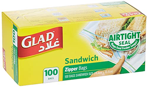 Glad Zipper Food Storage Plastic Bags