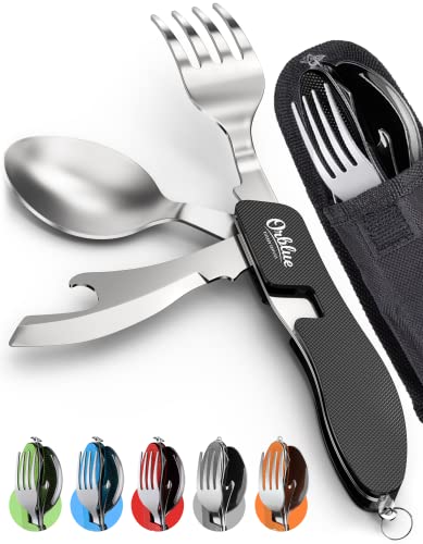 ORBLUE Camping Spoon Fork Knife and Can/Bottle Opener