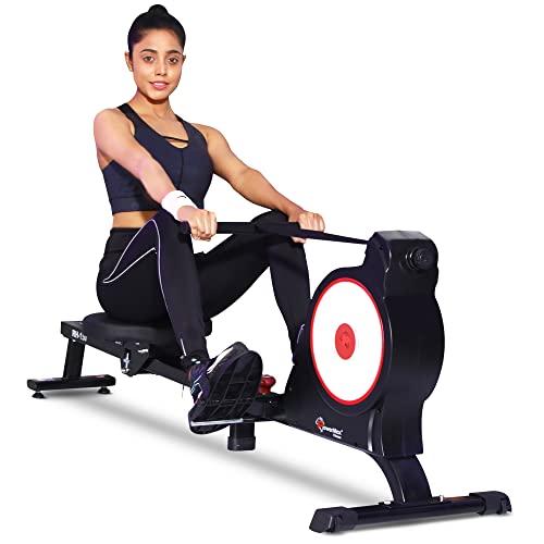 PowerMax Fitness RH 150 Foldable Exercise Rowing Mac...