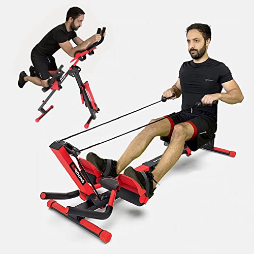 Yonxuleo 3-in-1 Foldable Rowing and Ab Machine