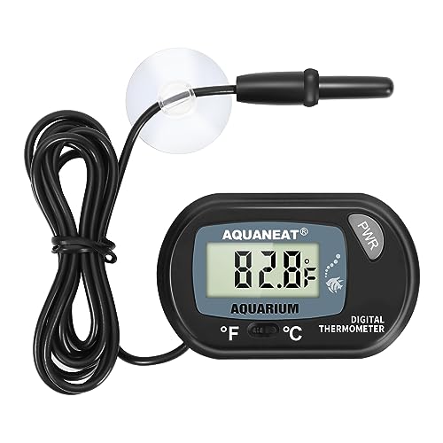 AQUANEAT 1 Pack Aquarium Thermometer, Reptile Thermo...