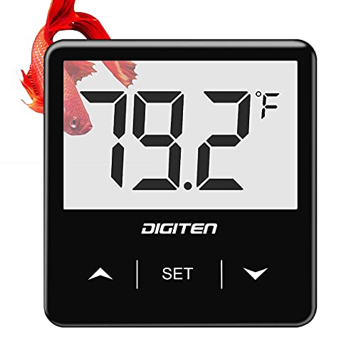 DIGITEN Aquarium Thermometer Digital Fish Tank Therm...