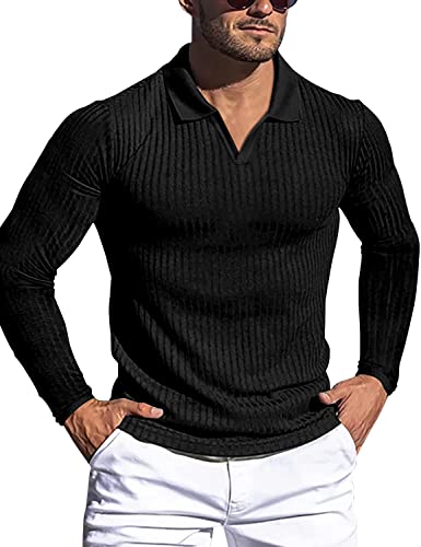 Men's Dry Fit Golf Polo Shirt Short/Long Sleeve Casu...