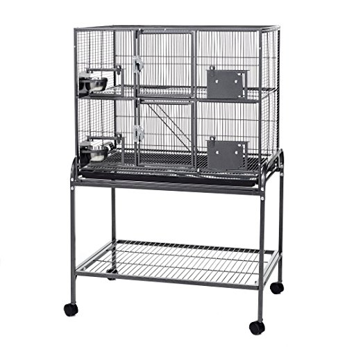 LITTLE FRIENDS Double Metal Rat hilla Ferret Cage on...