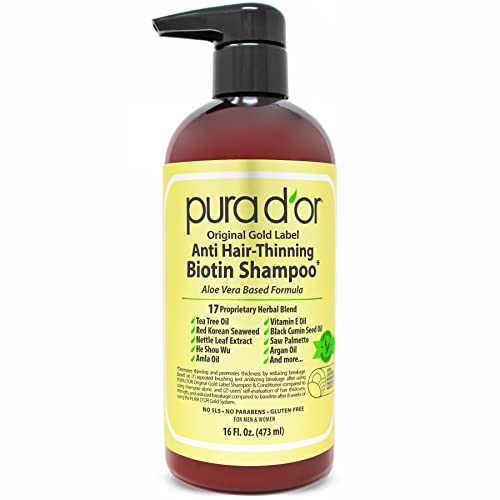 PURA D'OR Original Gold Label Anti-Thinning Biotin S...