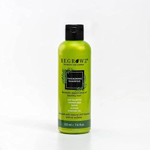 Regrowz Thickening Shampoo with Saw Palmetto, Biotin...