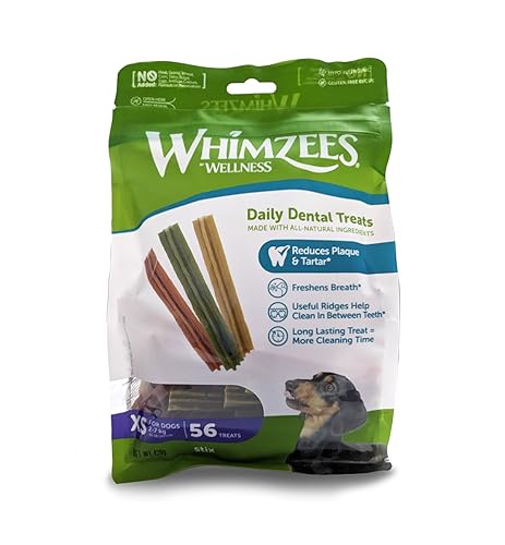 Whimzees Stix Natural Dental Dog Treats...