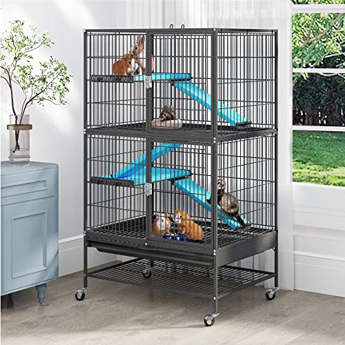 YITAHOME Metal 4-Tiers Small Animal Cag...