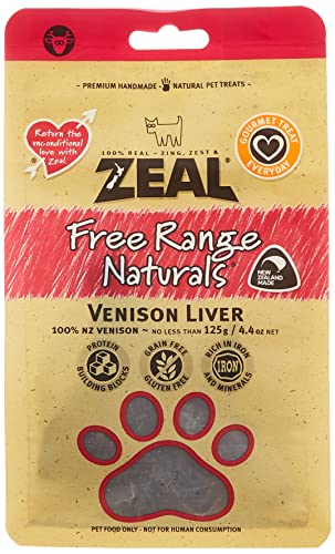 Zeal Free Range Natural Venison Liver Dog Treats, Br...