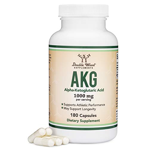 AKG 1,000mg (180 Capsules) by Double Wood