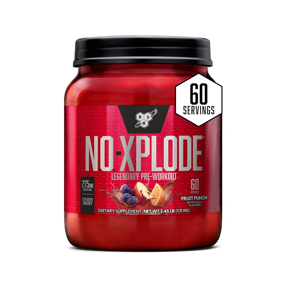 BSN N.O.-XPLODE Pre-Workout Supplement, Fruit Punch