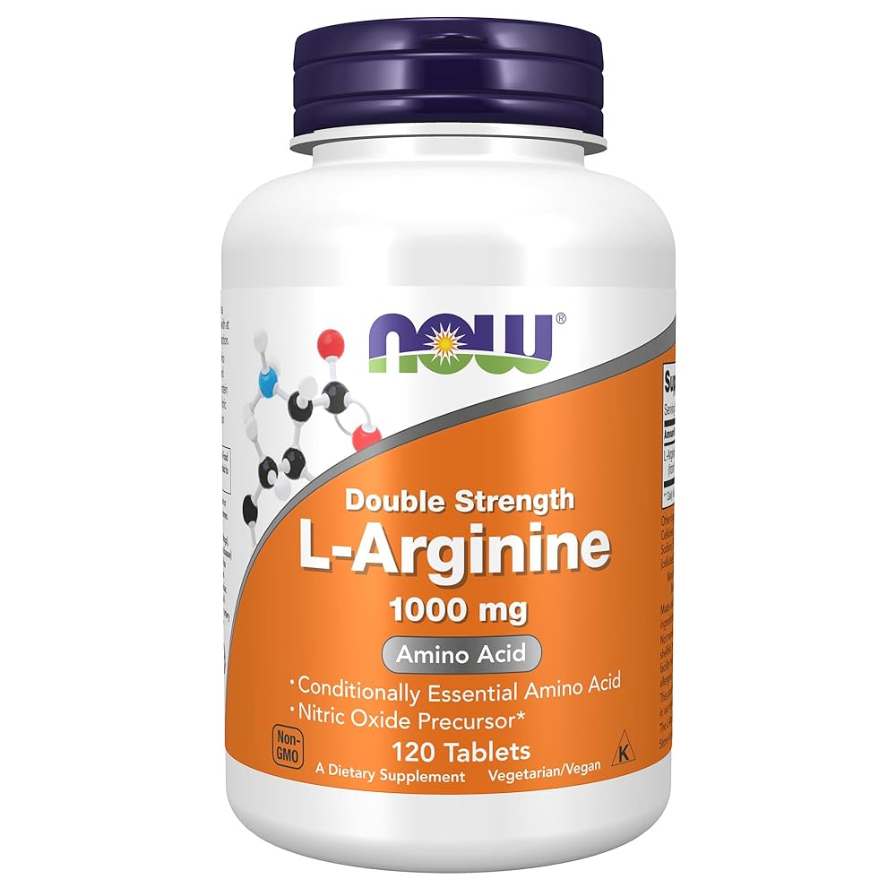 NOW L-Arginine 1,000mg, Nitric Oxide Pr...