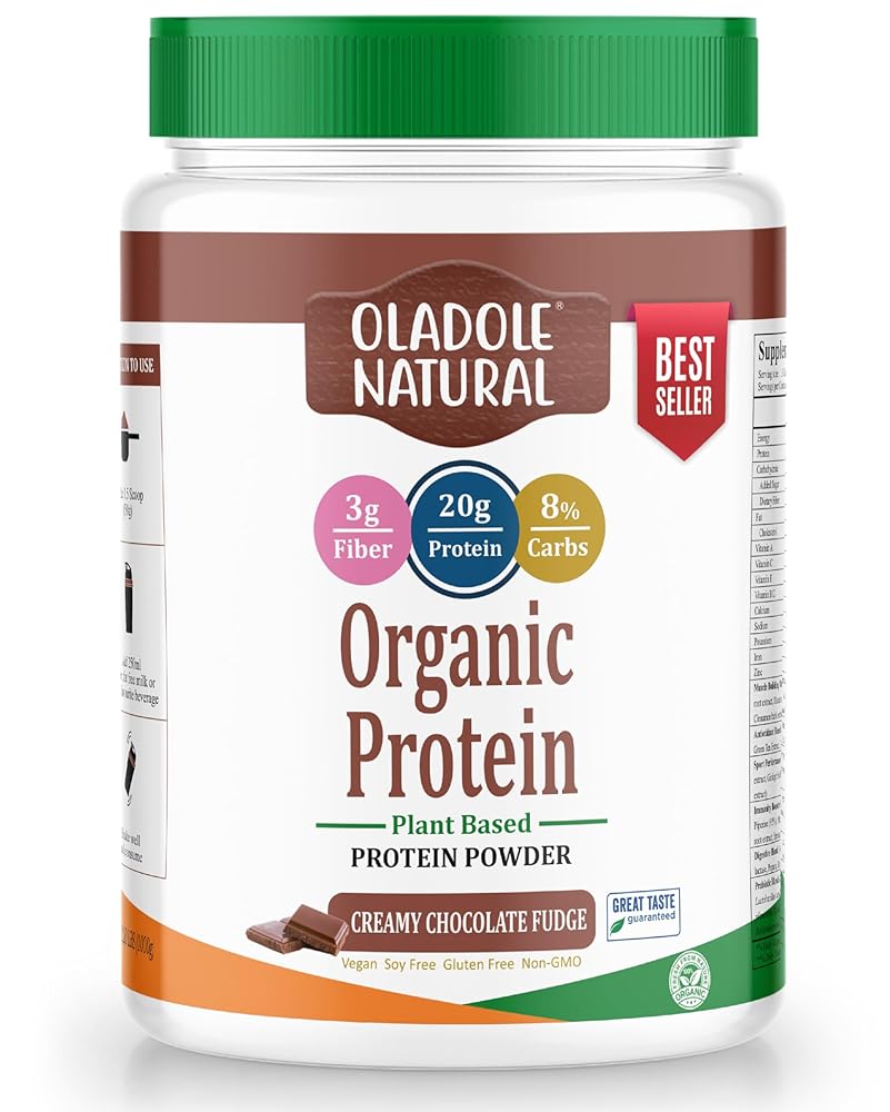 Oladole Organic Chocolate Fudge Protein Powder