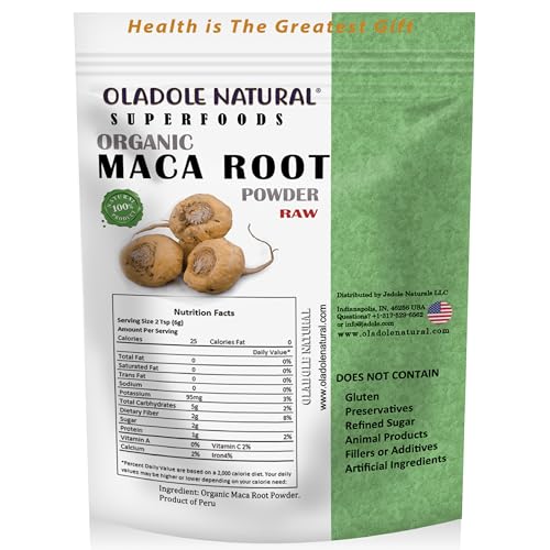 Oladole Organic Maca Root Powder - Energy & Horm...