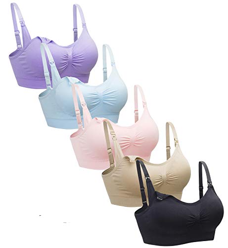 Suekaphin 5PACK Nursing Bra Wireless Br...