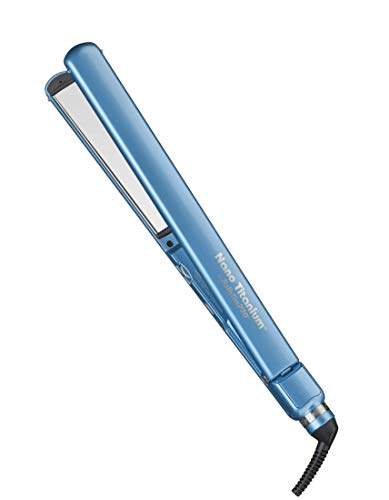 BaBylissPRO Nano Titanium 1″ Ultra-Thin Straightening Iron, Blue