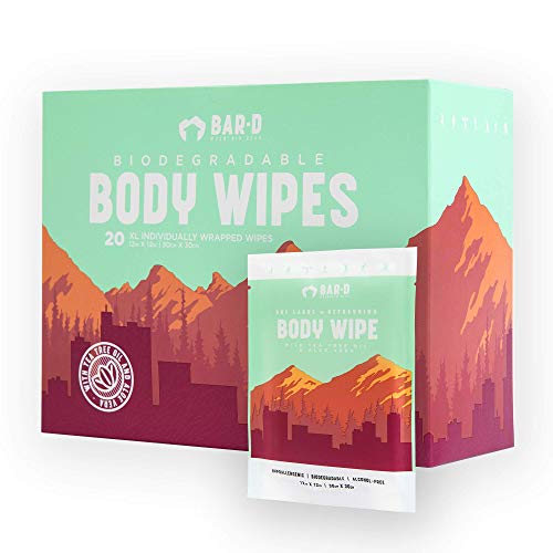 Bar-D Cleansing Face & Body Wipes For Women and Men