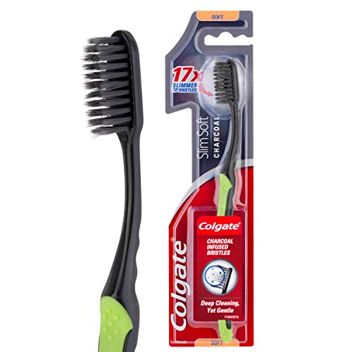 Colgate Slim Soft Charcoal Manual Tooth...