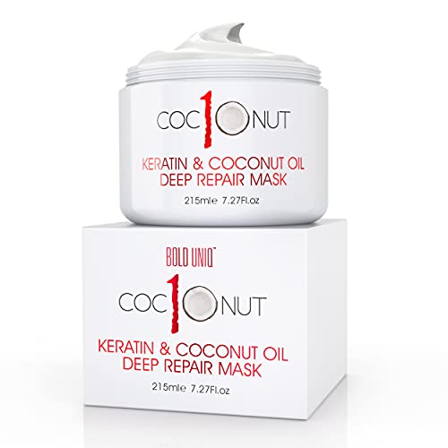 Hair Mask with Coconut Oil and Keratin ...