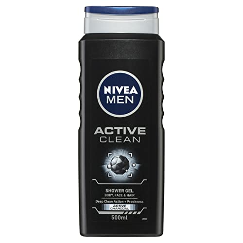 Nivea MEN Active Clean Shower Gel (500ml), Purifying...