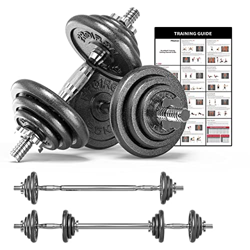 AJUMKER Dumbbells Barbell Set