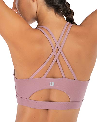 RUNNING GIRL Strappy Sports Bra for Women