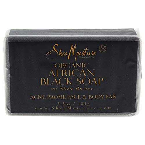 Shea Moisture African Black Soap with Shea Butter Fa...