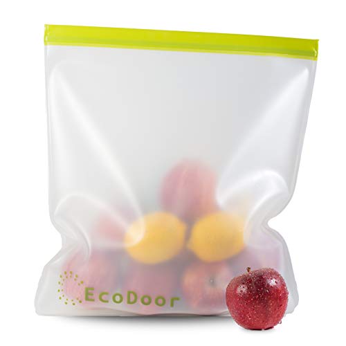 Ecodoor Reusable 2 Gallon Size Food Storage & Freeze...