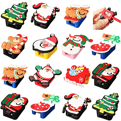 Zonon Colorful Christmas Pencil Sharpeners