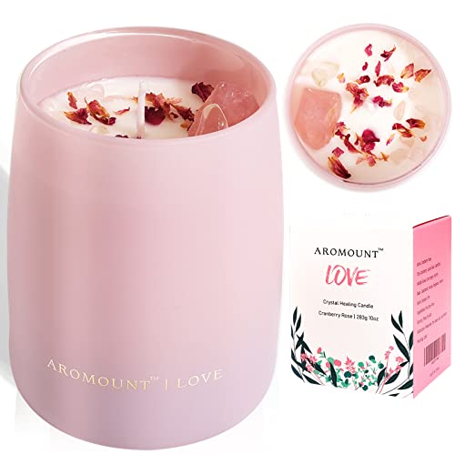 AROMOUNT Cranberry Rose Candle