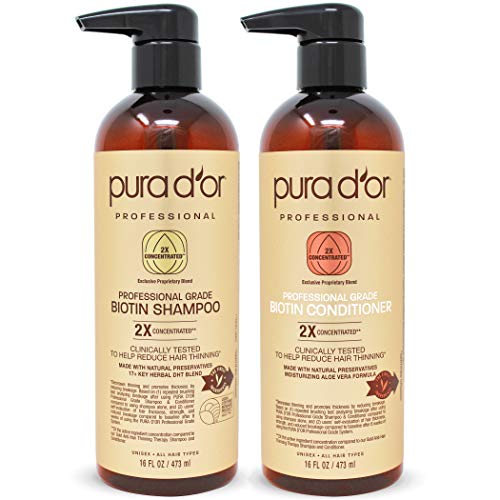 PURA D'OR Professional Grade Anti-Hair Thinning 2X C...