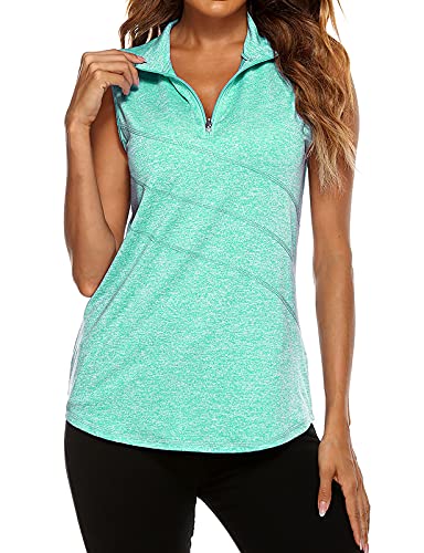 Tanst Sky Women's Zip Up Tank Top