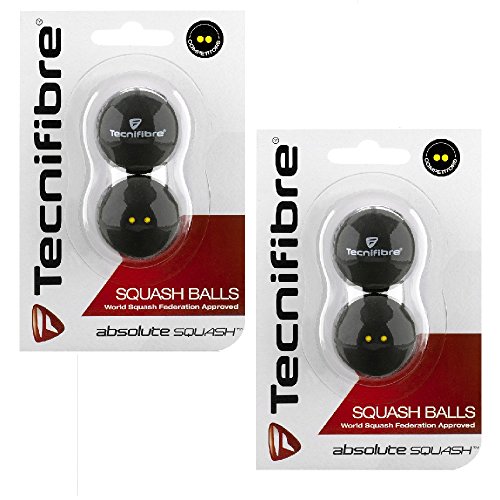 Tecnifibre Squash Balls-Single Dot Pack of 2