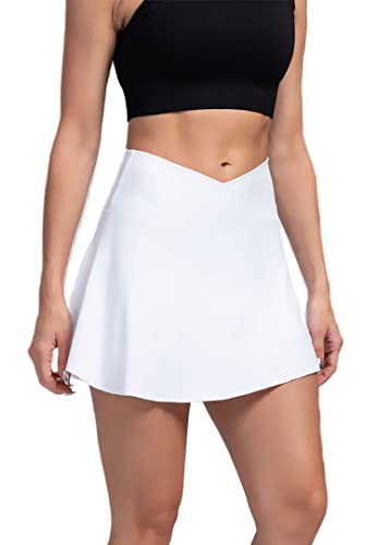 Yknktstc Women Tennis Skirt