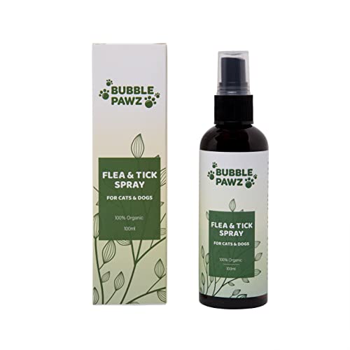 Bubble Pawz Organic Natural Flea & Tick Spray for Pets