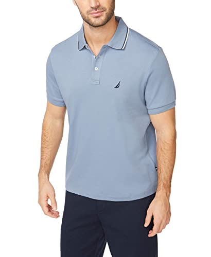 NAUTICA Men's Classic Fit Short Sleeve Dual Tipped C...