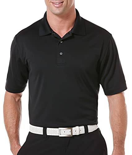 PGA TOUR Men's Airflux Short Sleeve Solid Polo-Shirts