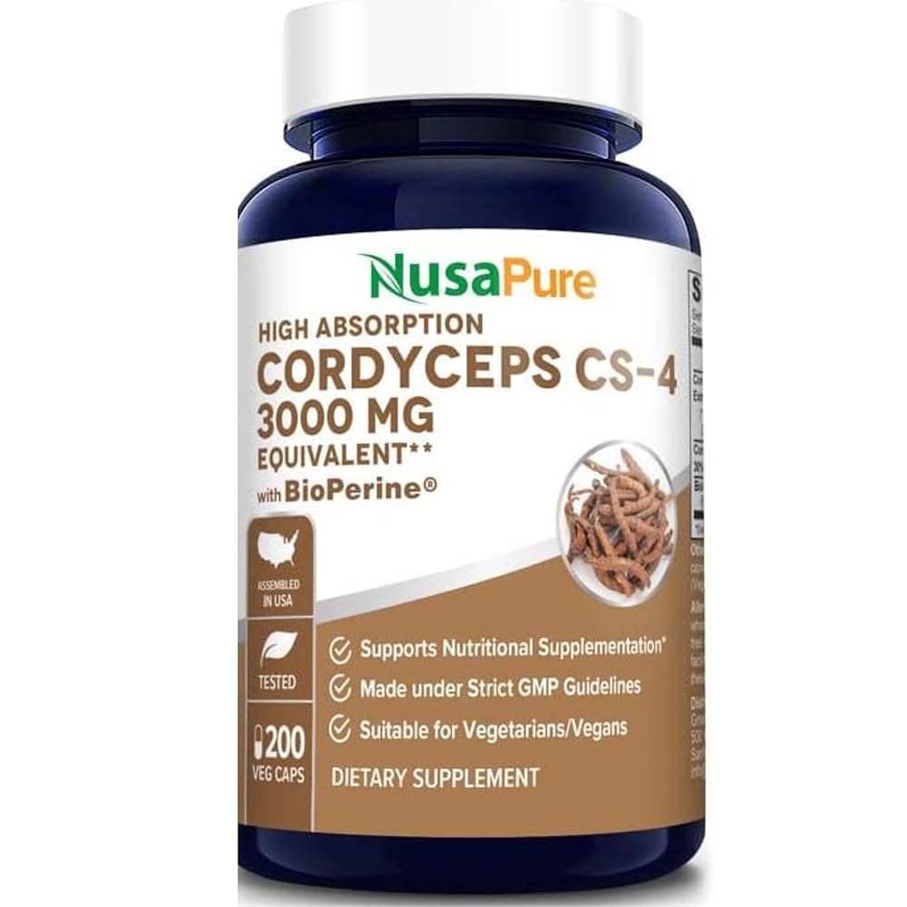 Cordyceps Extract 1000 mg Capsules - Immune Support