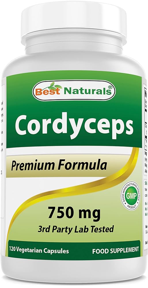 Naturals Cordyceps Mushroom Powder 120 Capsules