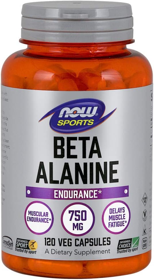 NOW Beta-Alanine 750mg Capsules