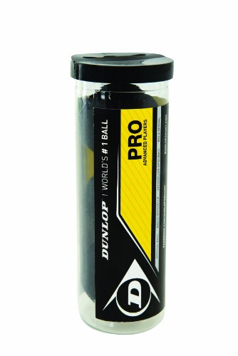 Dunlop Pro Double Yellow Dot Squash Balls