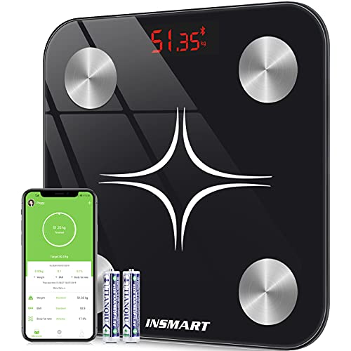 INSMART Bathroom Smart Digital Weight Scale Composit...