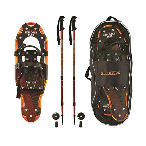 Odoland 4-in-1 Lightweight Snow Shoes Set