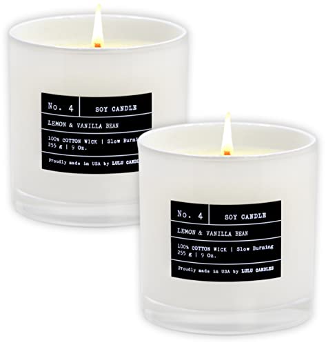 Lulu Candles Luxury Scented Soy Candles | Lemon & Va...